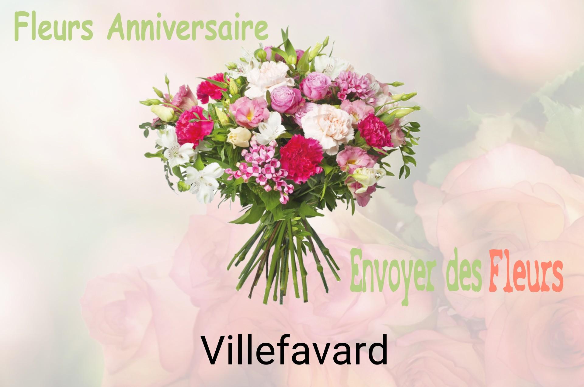 Bouquet de fleurs d’anniversaire livré à Villefavard