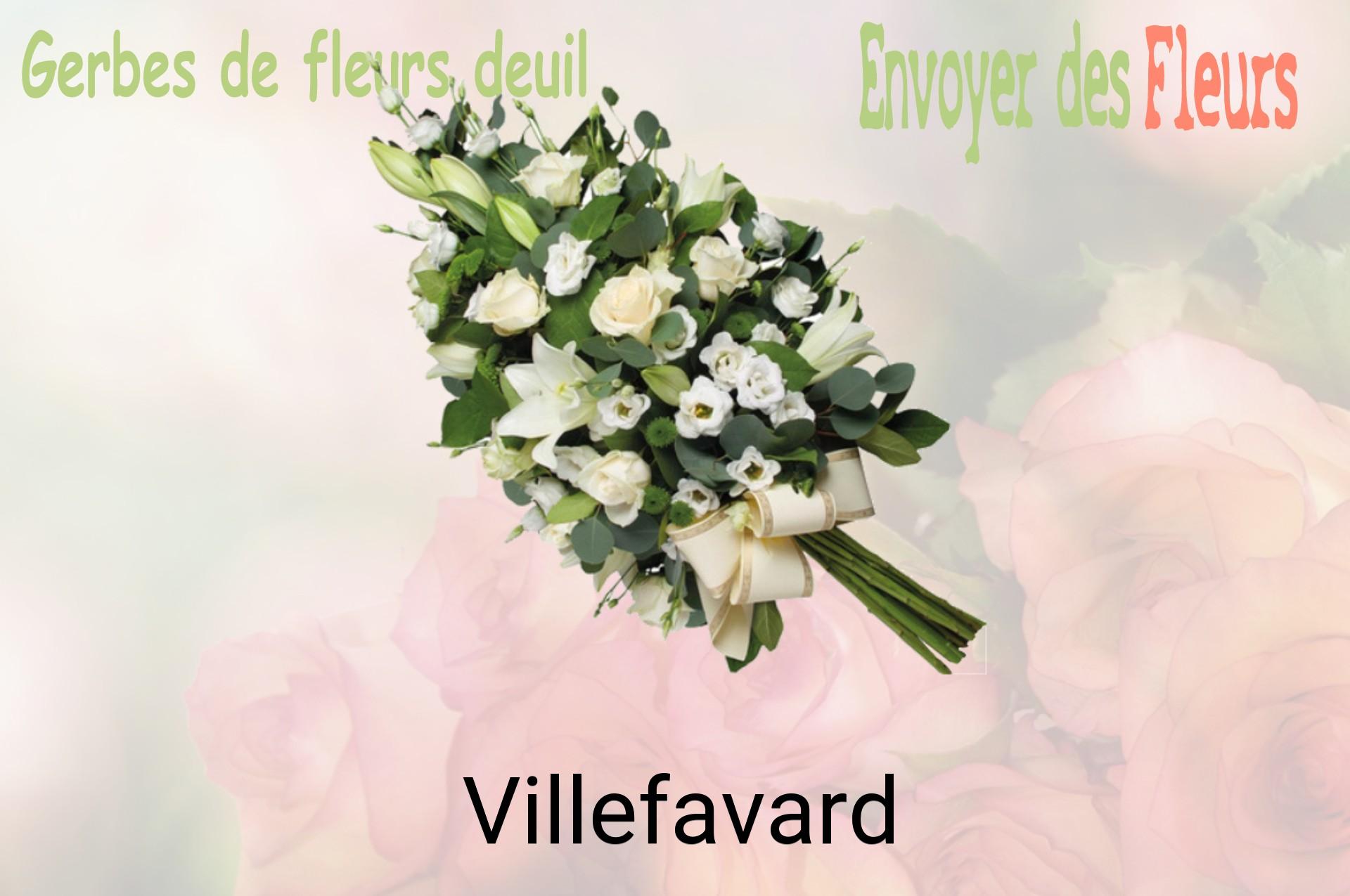 Gerbe de fleurs de deuil livrée à Villefavard